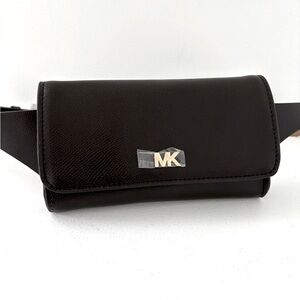 Michael Kors Brown Belt Bag with Gold Logo